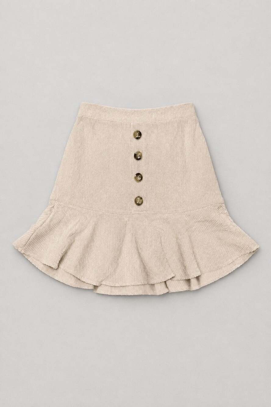 Corduroy Skirt Size M Beige